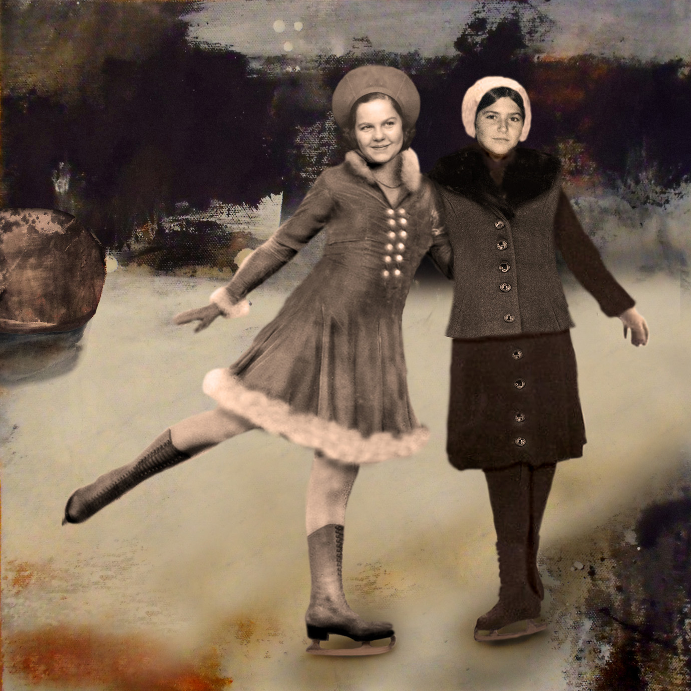 Sylvie and her mother skating through time.